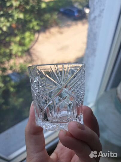 Хрустальные стопки 3 вида