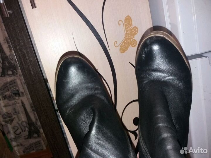 Сапожки демисезонные Calipso из натуральной кожи