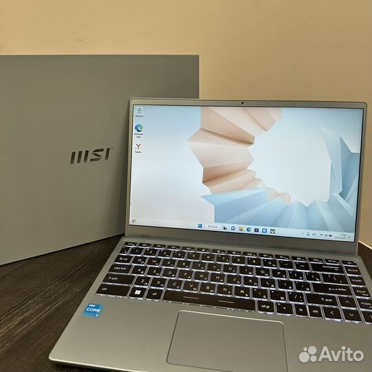 Ноутбук MSI Modern 14 B11MOU-1224RU голубой