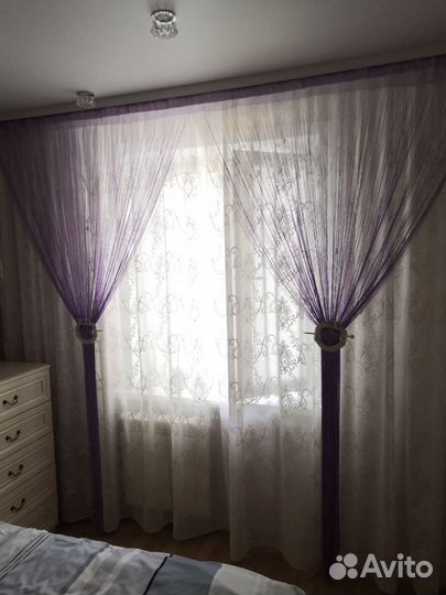 Штора нити кисея Занавеска нитяная