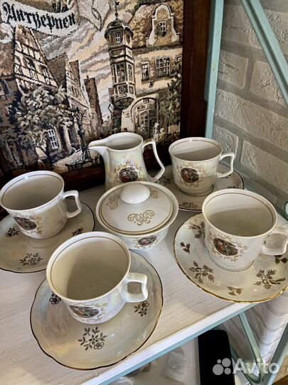 Посуда фарфор сервиз гдр jlmenau ямасен дулево