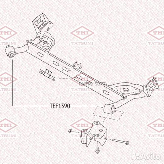 Сайлентблок балки зад