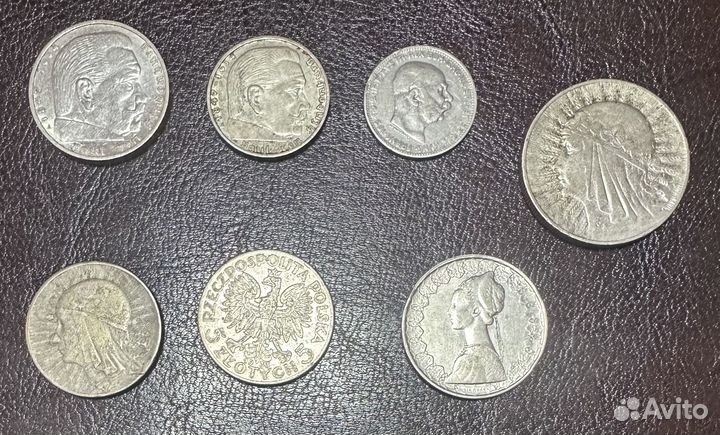 Монеты Серебро Европа