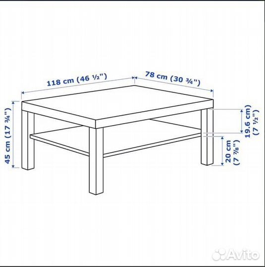 Стеллаж IKEA белый, 2 тумбы, стол журнальный