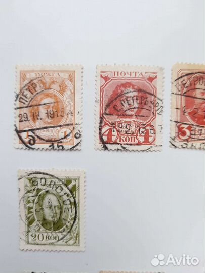 Марки. 300 лет дому Романовых. 1913г