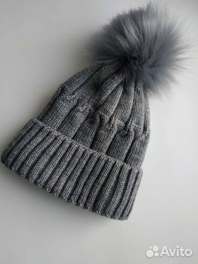 Новая теплая шерстяная шапка на флисе