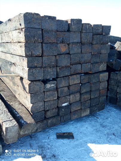 Шпалы деревянные б/у