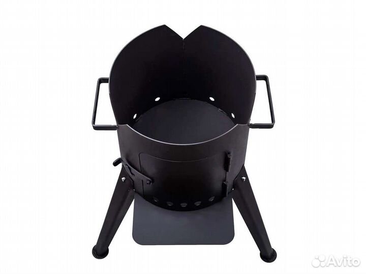 Печь разборная с дверцей для казана 10 литров