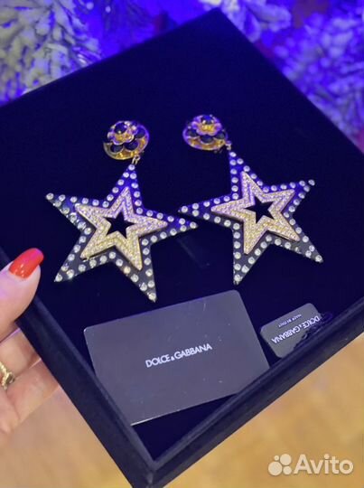 Серьги dolce gabbana оригинал