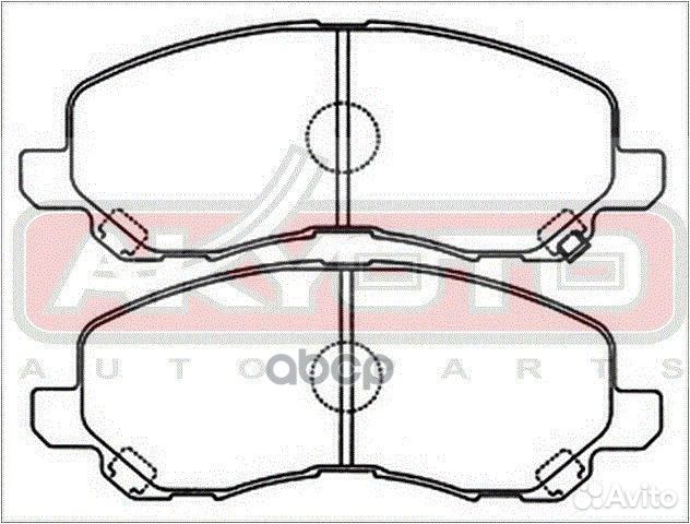 Колодки тормозные дисковые передние AKD-1262 AK
