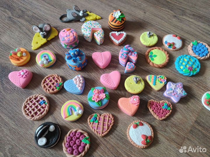 Еда для кукол из воздушного пластилина