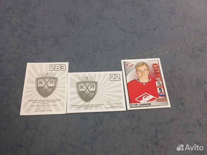 Наклейки panini кхл 2022 2023