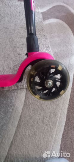 Самокат детский розовый