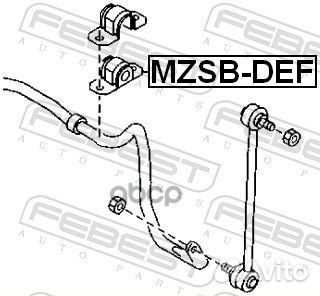 Втулка стабилизатора mazda 2/demio 07- 18мм перед