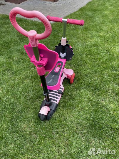 Самокат трехколесный с родительской ручкой 5 в1