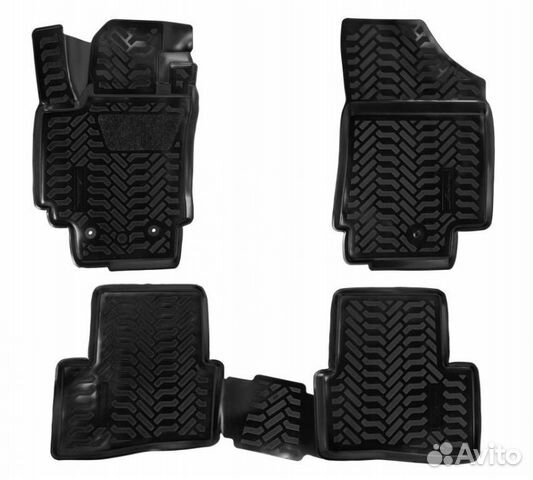 Ковры для hyundai creta (16), 4 шт., (крепеж), выс