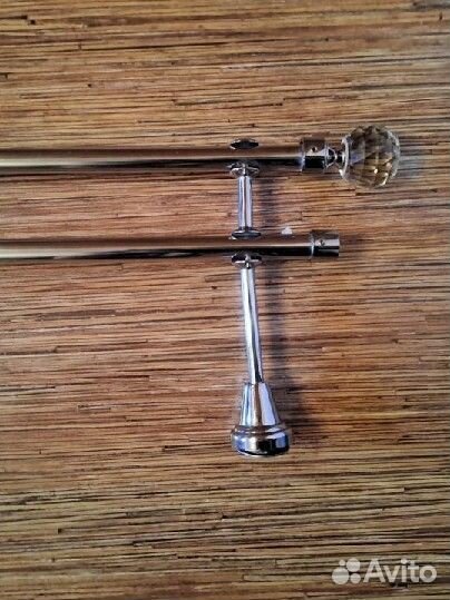 Карниз для штор двухрядный металлический