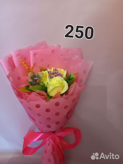 Букет из мыльных роз