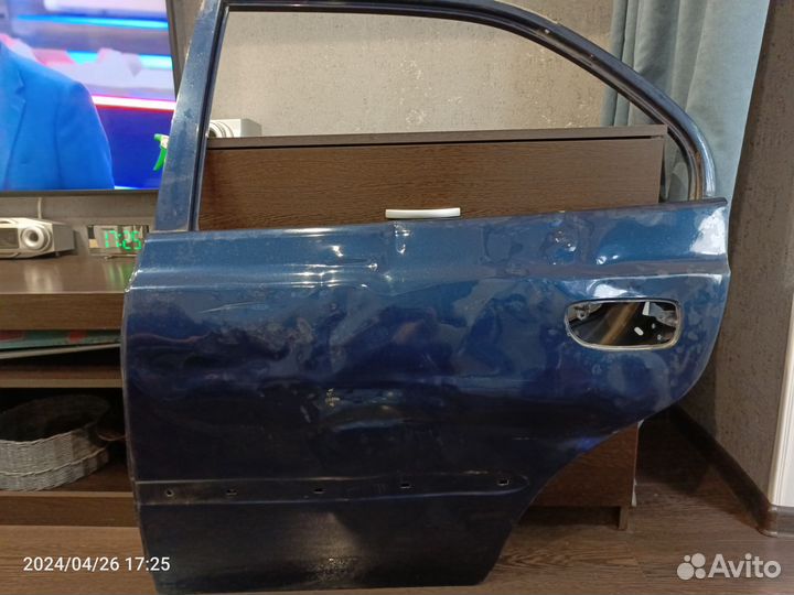 Дверь задняя левая hyundai accent