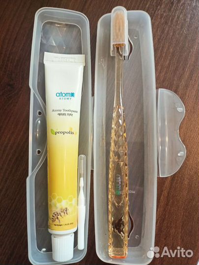 Набор дорожный Атоми зубная паста,щетка,ершик