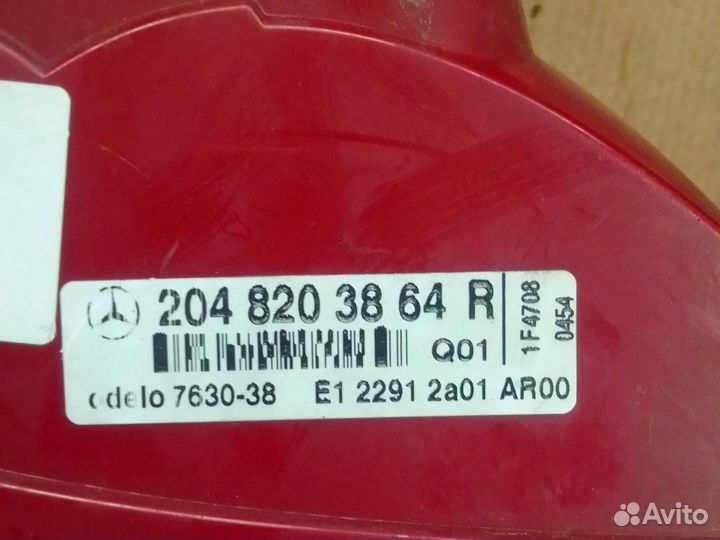 Задний Фонарь правый Mercedes-Benz C-класс W204