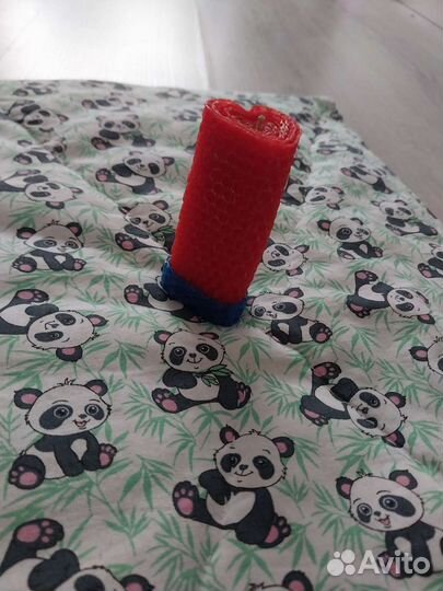 Свеча-сердце из натуральной вощины