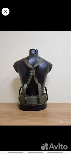 Тактический пояс с лямками,Molle,мультикам,олива