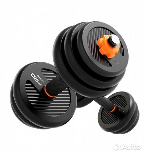 Набор: гантели, штанга и гиря - 20кг