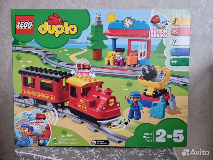 Lego duplo Town 10874 Поезд на паровой тяге