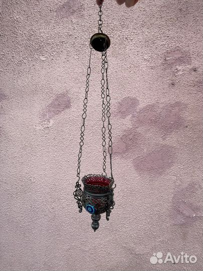 Лампада серебро 84 эмаль