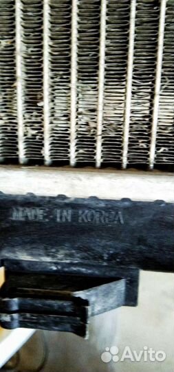 Радиатор охлаждения на hyundai