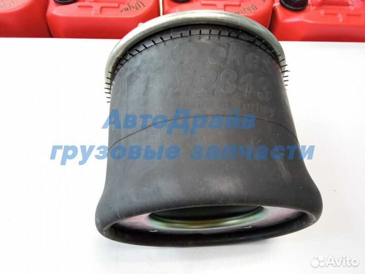 Пневморессора 813MB SAF 4 шпильки + воздух М22 ста