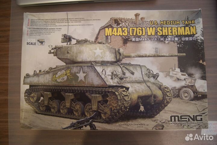 Сборная модель Шерман M4 от Meng и RFM