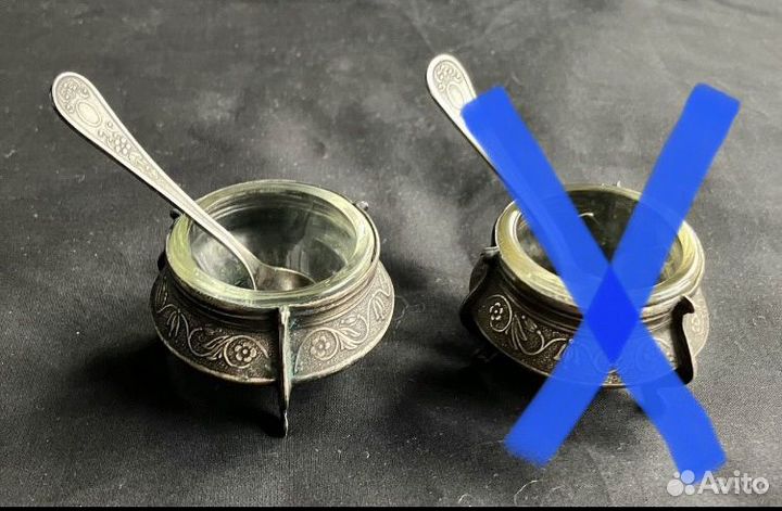 Солонка мельхиор СССР