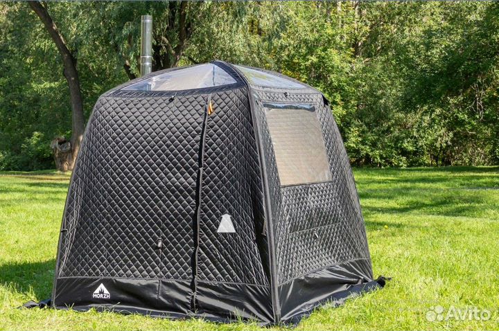 Походная Баня с панорамой, Мобильная Баня палатка