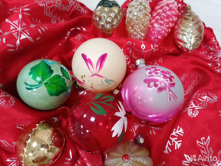 Советские стеклянные игрушки для коллекции