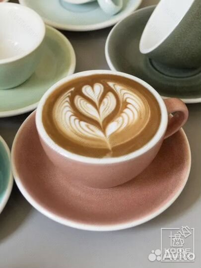 Кофейная пара Loveramics Egg 200 мл, цвет Cinnabar (Киноварь)