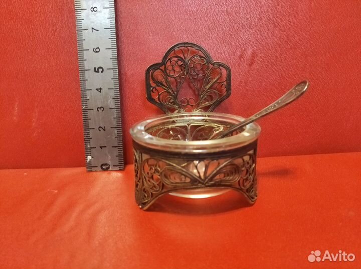 Солонка горчичница скань