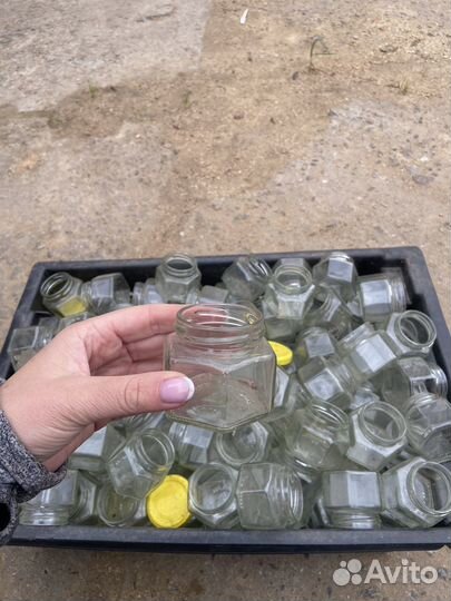 Банки стекло 50г/100г с крышкой