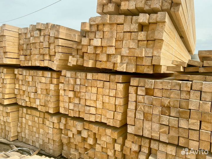 Брус обрезной 100х200х6000мм