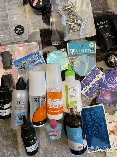 Для наращивания ногтей набор гель формы мономер