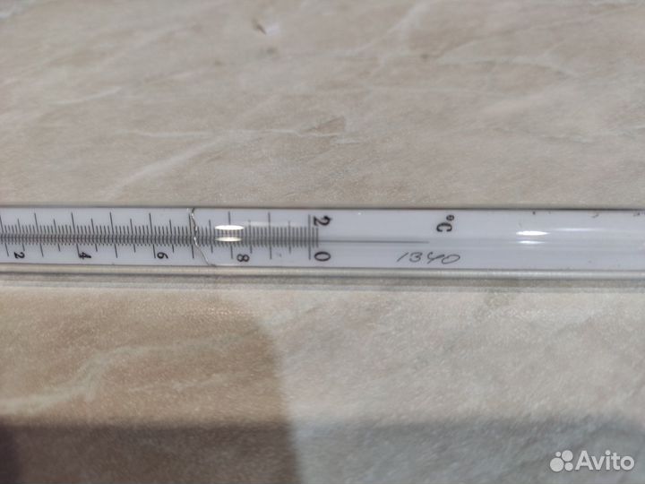 Термометр стеклянный тл-4 от -30 до +20 (СССР)