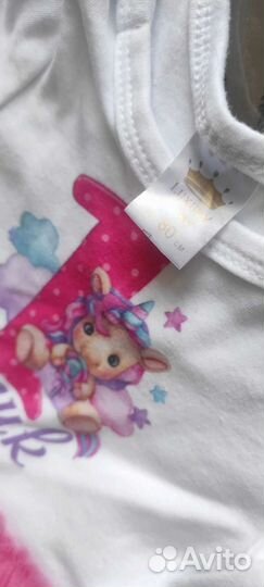 Боди для девочки 80