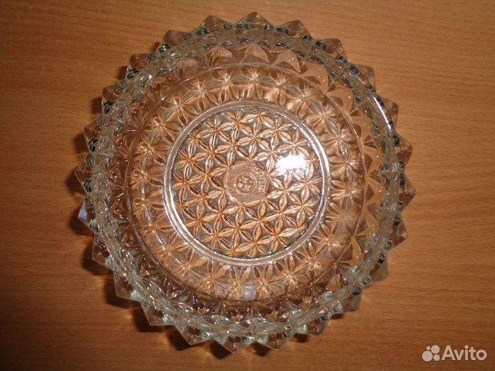 Хрустальная пепельница СССР с клеймом