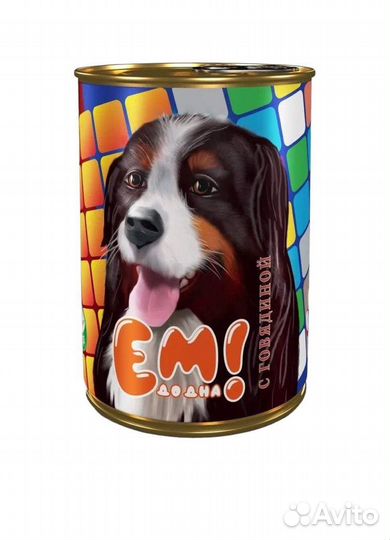 Консервы для собак Ем До Дна с Говядиной