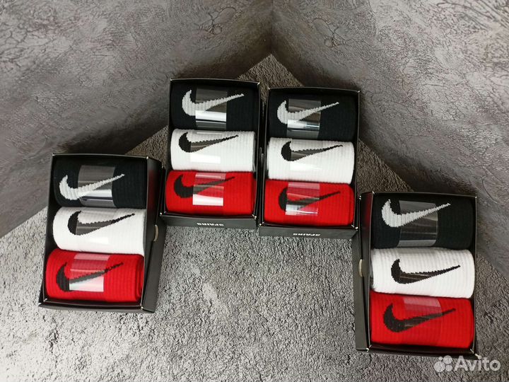 Носки в коробке Nike 3шт