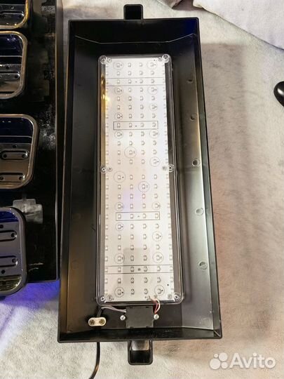 Для рассады установка с поддоном и фитолампой