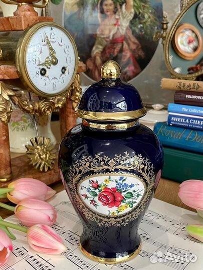 Ваза-чайница. Кобальт