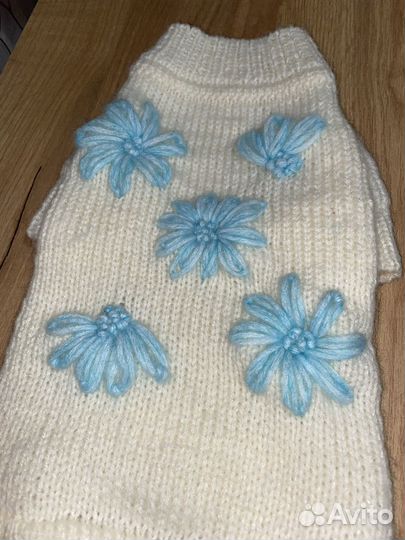 Вязаный свитер для собак