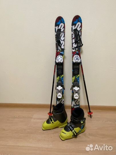 Горные лыжи детские комплект 110